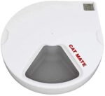 Cat Mate C500 Automated Pet Feeder with Digital Timer for Cats and Small Canines White, 13.4 x 11.4 x 2.8