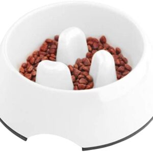 Super Design Anti-Gulping Dog Bowl Slow Feeder, Interactive Bloat Stop Pet Bowl for Fast Eaters