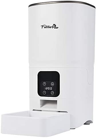 FATTIEPAW 6Liters Massive Capability Sensible Pet Computerized Feeder for Canine and Cat Meals Dispenser with Timer Programmable As much as 5 Meals per Day