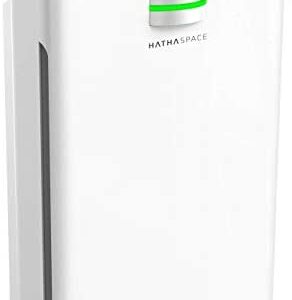 Hathaspace Smart True HEPA Air Purifier 2.0 for Extra-Large Rooms with Medical Grade H13 HEPA Filter, 5-in-1 Home Air Cleaner for Allergies, Asthma, Pets, Odors, Smokers, 1500+ Sq Ft Coverage - HSP002