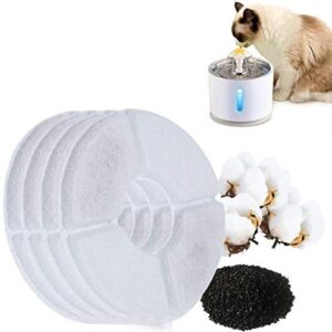 Beacon Pet 4PCS Replacement Fountain Filters Water Fountain Automatic Pet Fountain Filters for Cats, Dogs, Multiple Pets