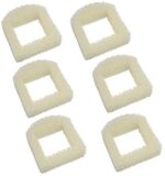 HQRP 6-Pack Foam Pre-Filter Appropriate with Drinkwell Ceramic Lotus PWW00-13709 DMLT-CER, Sedona PWW00-15417, Pagoda PWW00-13907 PWW00-14289 Pet Fountain; PAC00-13711 / PAC00-13194 Substitute