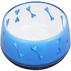 All For Paws Puppy Love Bowl - Blue - Large - 6" Dia.