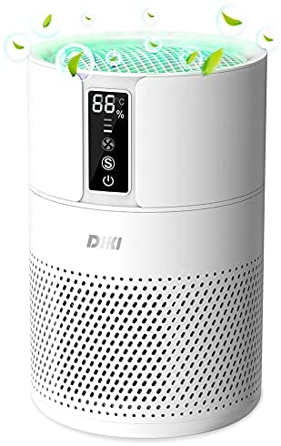 DIKI HEPA Air Purifiers for Dwelling Bed room 270 ft², True H13 Filter, CADR 250 m³/h, 100% Ozone Free, Clever Particle Sensor, Timer, Take away 99.97% of Pollen, Pet Dander, Smoke Odors, Mud, Giant room air cleaner (Out there for CA)