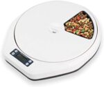 Automated Timed Cat Canine Feeder with Digital Timer 5 Meal 5 Cell Automated Pet Meals Dispenser
