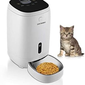 Babycoco Smart Pet Feeder Designed for Cats and Dogs, Pet Automatic/Manual Food Dispenser with Stainless Steel Food Bowl, Portion Control & Voice Recording