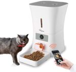 SKYMEE 8L WiFi Pet Feeder Automated Meals Dispenser for Cats & Canine – 1080P Full HD Pet Digital camera Deal with Dispenser with Evening Imaginative and prescient and 2-Means Audio, Wi-Fi Enabled App for iPhone and Android