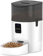 PUPSAND Computerized Cat Feeder 7L Bluetooth Canine Meals Dispenser, Timed Pet Feeder Computerized Programmable Portion Management 1-8 Meals per Day & 10s Voice Recorder for Small / Medium Pets
