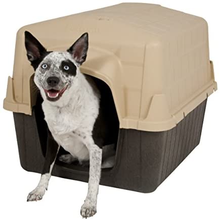 Petmate Aspen Pet Petbarn Canine Home Snow and Rain Diverting Roof Raised Ground No-Device Meeting 4, Multicolor