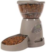 Petmate Portion Proper Programmable Canine and Cat Feeder 2 Sizes Brushed Nickel