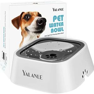 Dog Water Bowl No-Spill Pet Water Bowl Slow Water Feeder Dog Bowl No-Slip Pet Water Dispenser Vehicle Carried Dog Water Bowl for Dogs/Cats/Pets