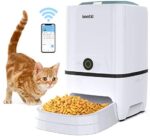 SEISSO Good Pet Feeder with WiFi, Automated Cat Feeder Giant Capability Canine Meals Dispenser, WiFi Cellphone APP Program Feeding