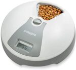 Pawple Automated Pet Feeder, 6 Meal Meals Dispenser for Canines, Cats & Small Animals w/Programmable Digital Timer, Portion Management, Dishwasher-Protected Tray Feeds Moist or Dry Meals – (Serves 3 Meals Per Day)