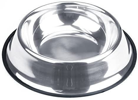 Weebo Pets Stainless Metal No-Tip Meals Bowls – Select Your Dimension, 4-Ounce to 72-Ounce