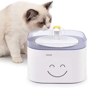 Jnwayb Cat Water Fountain Ultra-Silent Pump Automatic Pet Water Fountain Dog Water Dispenser with Multiple-Layer Filter Dog Cat Health Caring Fountain 2.5L B92 (Fountain)