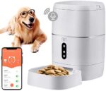 DoHonest Meals Dispenser Computerized Canine Cat Feeder, 2.4G Wi-Fi Enabled APP with Voice Recorder for iOS and Android, Programmable Timer for as much as 6 Meals per Day 6L Meals Capability, Twin Energy Mode