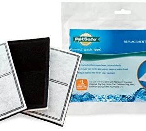 PetSafe Drinkwell Replacement Dual Cell Carbon Filters for PetSafe Dog and Cat Water Fountains, Fresh Filtered Water, Available in 3-Pack - PAC00-13067, 6-Pack, 9-Pack, 12-Pack