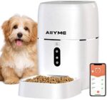 AIIYME Automatic Dog Cat Feeder, 2.4G WiFi Enabled 6L Smart Food Dispenser for Cats and Small Dogs with App Control, Timer Programmable, Portion Control and Voice Recorder Up to 8 Meals per Day
