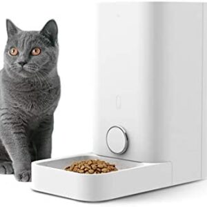 PETKIT Automatic Cat Puppy Feeder, App Control, 10 Portions,10 Meal Plans per Day, Low Food LED Indicator Pet Smart Feeder for Small Animals, Auto Pet Food Dispenser
