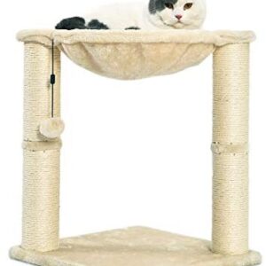 Amazon Basics Cat Condo Tree Tower with Hammock Bed and Scratching Post