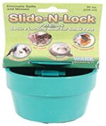 Ware Manufacturing Ware Plastic Slide-N-Lock Small Pet Crock, 10 Ounce, Assorted Colours