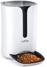 Roffie Automated Cat Feeder with Timer Schedule Characteristic 7L Cat Meals Dispenser with Portion Management and Voice Recorder for Wholesome Feeding 4 Meals a Day