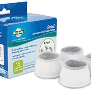 PetSafe Drinkwell Replacement Carbon Filters Compatible with PetSafe Ceramic and Stainless Steel Pet Fountains, for Water Dispensers, 4 Pack - PAC00-13906, 12 Pack - PAC00-16151