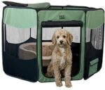 Pet Gear Journey Lite Transportable Play Pen/Tender Crate with Detachable Shade High for Canine/Cats/Rabbits, Simple-Fold + Constructed-in Keep Fold Band, Sturdy 600D Cloth, Indoor/Out of doors, 3 Sizes