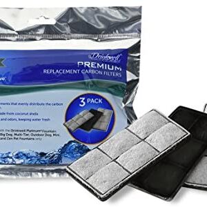 PetSafe Drinkwell Replacement Premium Carbon Filters Dog and Cat Water Fountains, Fresh Filtered Water, Available in 3-Pack - PAC00-13070, 6-Pack, 9-Pack, 12-Pack