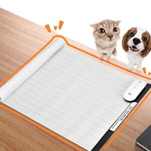 Pet Shock Mat, 30 x 16 Inches Pet Training Mat for Dogs and Cats, 3 Training Mode Shock Mat for Cats Dogs, Indoor Use Pet Training Pad with LED Indicator, Flexible Mat, Long Battery Life
