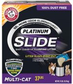 Arm & Hammer Platinum Slide Simple Clear-Up Clumping Cat Litter