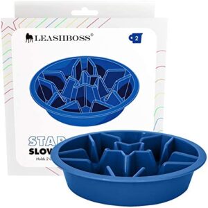 Leashboss Slow Feed Dog Bowl for Raised Pet Feeders - Maze Food Bowl Compatible with Elevated Diners