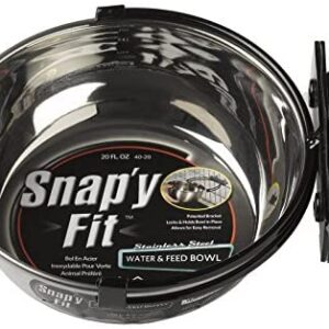MidWest Homes for Pets Snap'y Fit Stainless Steel Food Bowl/Pet Bowl