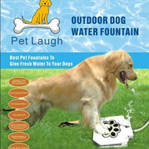 Pet Laugh Updated Version Dog Water Fountain Automatic Dog Waterer Step-on Outdoor Fresh Cold Drinking Water for Dogs, Updated Version NO Leakage at All