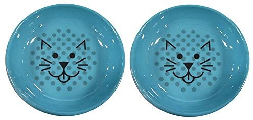 Van Ness Ecoware Cat Dish, 8-Ounce, (2 Pack), Assorted Colours