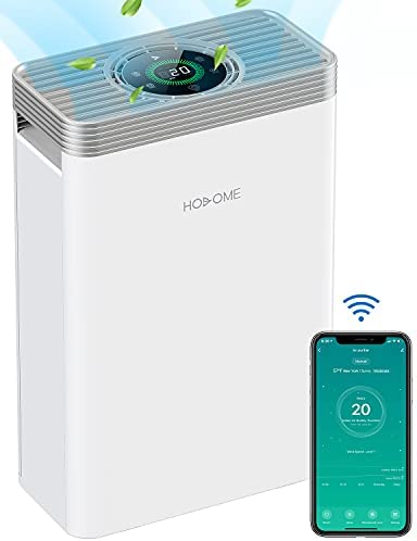 Hosome Good Wifi Hepa Air Air purifier for House with H13 True HEPA Filter, As much as 1076 sq.ft Giant Room Air Air purifier ,Quiet Air Cleaner for Smoke, Pet Hair, Mud, with Air High quality Monitor, Work with Alexa