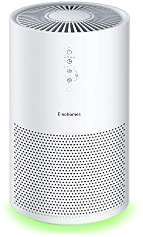 Elechomes EPI236 Air Air purifier for Massive Room with True H13 HEPA Filter, 22dB Quiet Air Cleaner for Pets, People who smoke, Pollen for Bed room House Workplace 280 ft², Sensible Air Sensor, Auto Mode, Timer, White