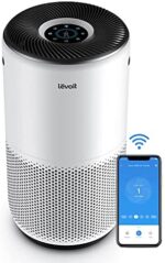 LEVOIT Air Air purifier for Dwelling Massive Room, Sensible WiFi and Alexa Management, H13 True HEPA Filter for Allergic reactions, Pets, Smoke, Mud, Auto Mode, Monitor Air High quality with PM2.5 Show, Core 400S, White