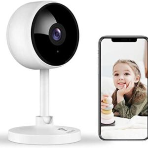 Littlelf Home Security Camera, 1080P WiFi Indoor Camera, Baby Monitor with Night Vision, Motion Detection, 2 Way Audio Smart Surveillance Camera for Pet/Baby, Cloud & SD Card Storage Works with Alexa