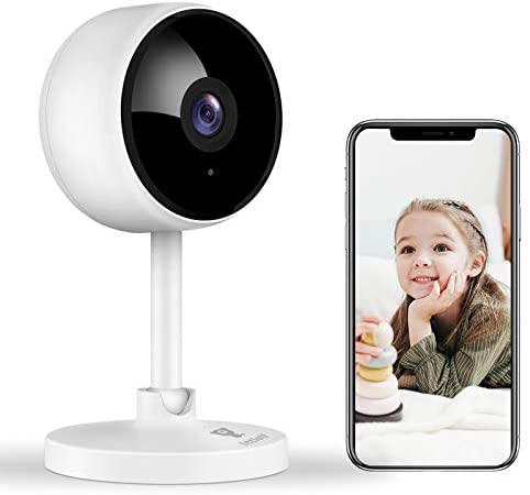 Littlelf House Safety Digital camera, 1080P WiFi Indoor Digital camera, Child Monitor with Evening Imaginative and prescient, Movement Detection, 2 Approach Audio Sensible Surveillance Digital camera for Pet/Child, Cloud & SD Card Storage Works with Alexa