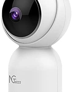 Security Camera Indoor, NGTeco Smart HD Baby Monitor with Camera and Audio - Upgraded Surveillance Home 2.5Ghz WiFi PTZ Camera 1080P for Baby/Pet/Dog/Nanny Works with Alexa & Google Assistant
