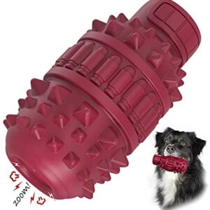 Dog Toys for Large Dogs, Natural Rubber Squeaky Dog Chew Toys - Fun to Dog Puzzle Toys for Aggressive Chewers Gas Tank Clean Dog Teeth Toys for Medium Dogs, Chase and Fetch Interactive Dog Toy