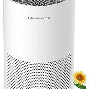 MegaWise Smart Air Purifier for Home Large Room up to 804ft², H13 True HEPA Filter with Smart Air Quality Sensor, Sleep Mode, Quiet Air Cleaner for Pollen, Asthma, Pets, Odors, Smoke, Dust, Ozone Free
