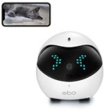 Enabot Ebo Remotely Shifting Safety Robotic, IP Digicam, Good Pet Digicam, Interactive Good Robotic, Pet Monitor, Safety Digicam, Petpal, Two Method Audio & WiFi Full HD & Full-Room View & Stay Video