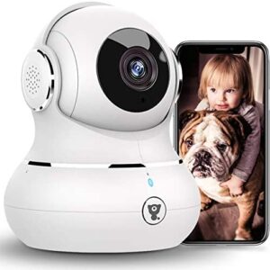[2021 New] 1080P Baby Camera Monitor, Littlelf Pan/Tilt Security Camera Pet Camera with Motion Detection, Smart Night Vision, Two-Way Audio, Dog Camera with Phone App, Cloud Service