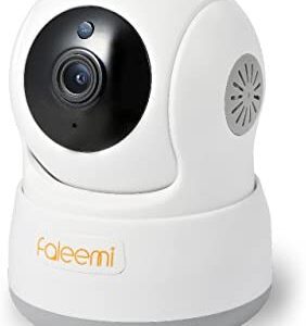 Pet Camera, Baby Monitor, Faleemi 1080P WiFi Indoor Security Camera, Easy Install Video Wireless Home Surveillance Camera with Sound/Talk, Cell Phone App Remote Control, Night Vision, Motion Detection