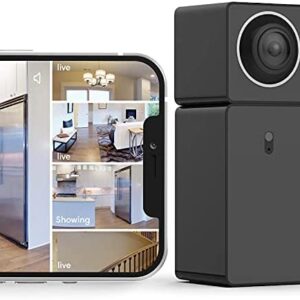 See 4 Areas with 1 Camera, Indoor WiFi Home Security Camera with Audio, 360° Video Coverage, Night Vision, Motion Detection, 1080P FHD, Mobile App with Alerts, Cloud Storage, Alexa & Google Assistant