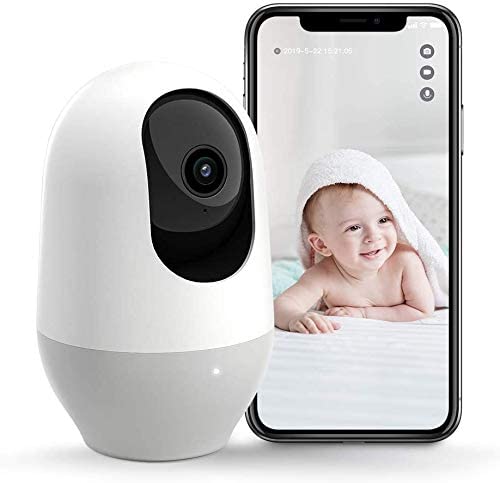 Nooie Child Monitor, WiFi Pet Digicam Indoor, 360-degree Wi-fi IP Digicam, 1080P Dwelling Safety Digicam, Movement Monitoring, Tremendous IR Night time Imaginative and prescient, Works with Alexa, Two-Method Audio, Movement & Sound Detection
