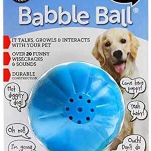 Pet Qwerks Talking Babble Ball Interactive Chew Toy for Large Dogs