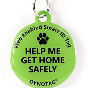 Dynotag Web Enabled Super Pet ID Smart Tag. Deluxe Coated Steel, with DynoIQ & Lifetime Recovery Service. Fun Series